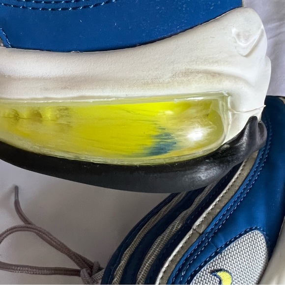 Nike Air Max 97 Blue Neon Yellow Trainers Size 7.5 - Picture 7 of 12